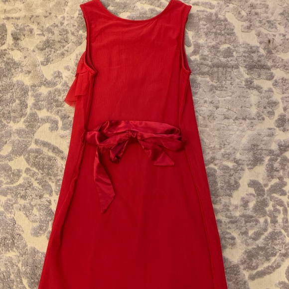 KC Parker for Hartstrings Red Dress.  Girls Size 10 - Picture 3 of 9